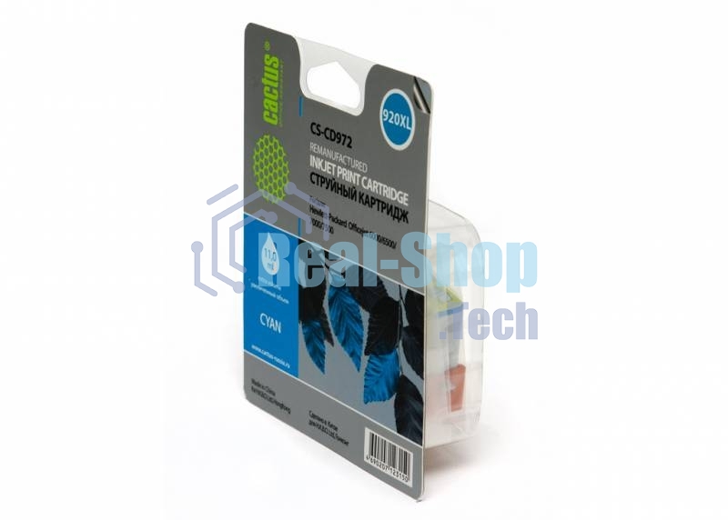 Картридж струйный Cactus CS-CD972 №920XL синий (14.6 мл.) для HP Officejet 6000/6500/7000/7500