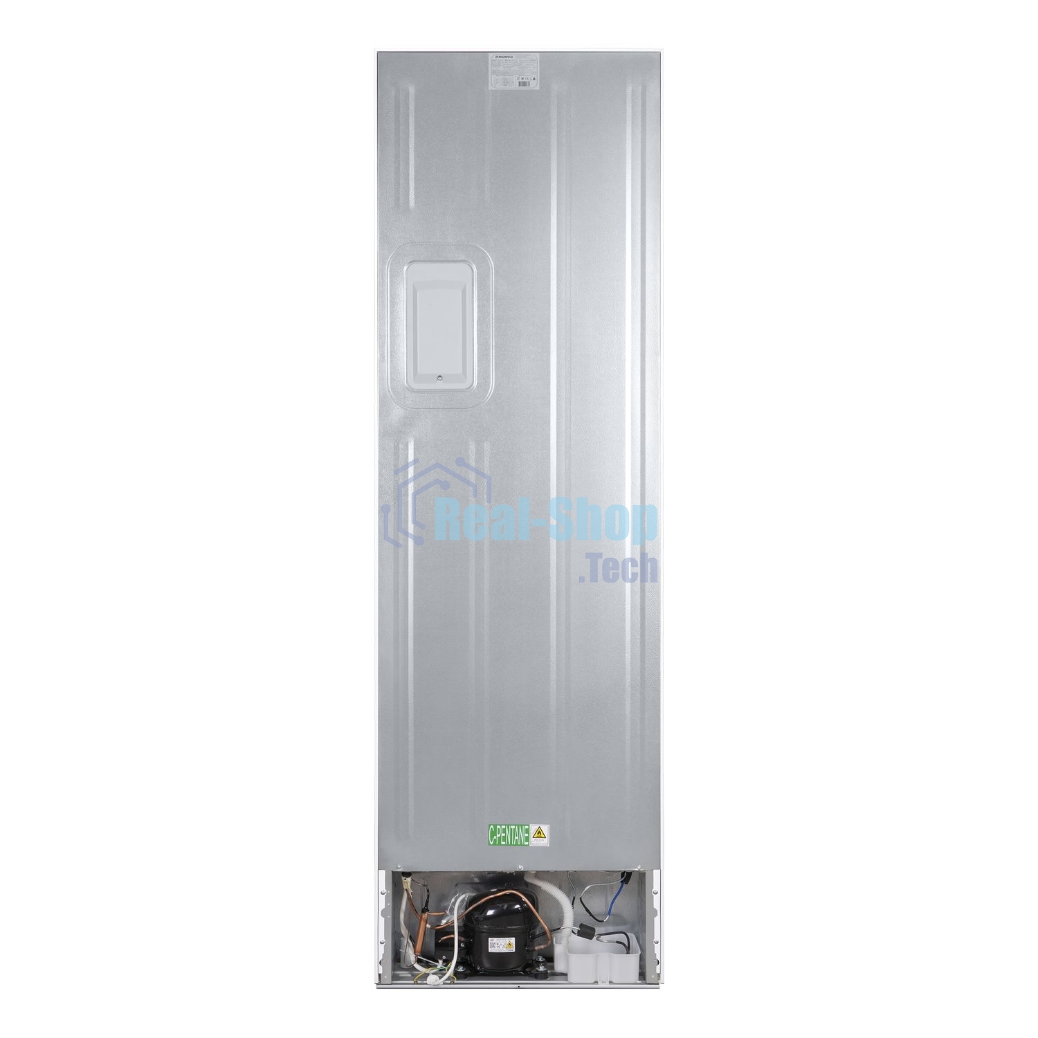 Холодильник Maunfeld MFF200NFW белый глянц. двухкамерный 271/106л морозилка снизу