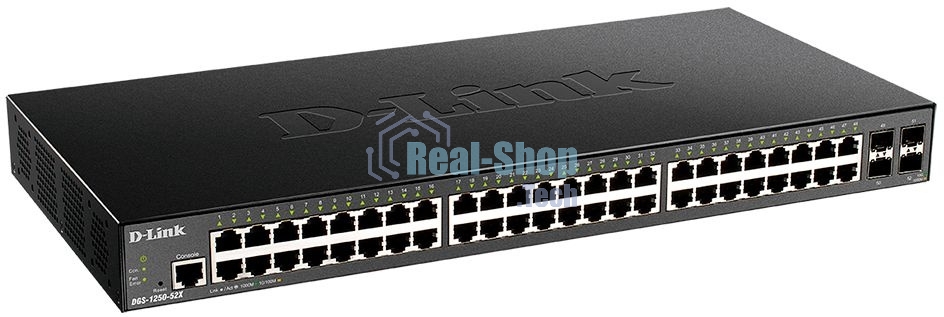 Коммутатор D-Link DGS-1250-52X/A1A 48G 4SFP+ управляемый