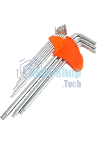 Набор ключей PATRIOT SKТ-9EL, TORX, экстра длинные, T10-T50, CRV, 9 шт