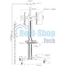Подставка для телевизора Arm Media PT-STAND-11 черный 32