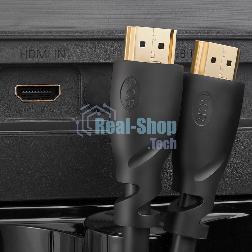 Кабель Greenconnect Premium 2.0m HDMI v2.0 HDR Ultra HD 4K60 Hz/5K30Hz, 3D, Ethernet 18.0 Гбит/с, OD8.0мм, 28/26 AWG, черный, GCR-50542