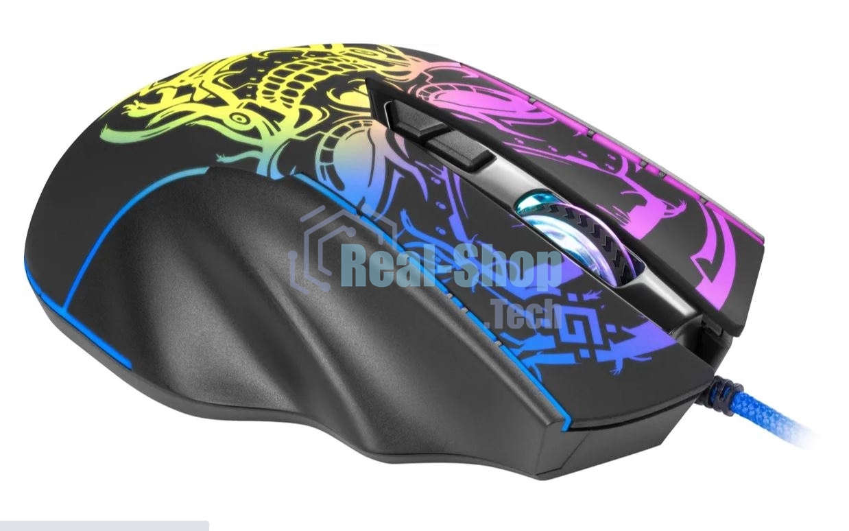 Мышь проводная Defender Bulletstorm GM-928 черный, 7200 dpi, USB, кнопки - 7