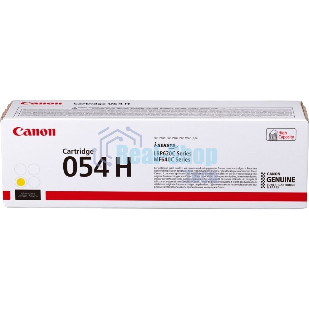Картридж лазерный Canon 054 H Y 3025C002 желтый (2300 стр.) для Canon MF645Cx/MF643Cdw/MF641Cw/LBP623Cdw/621Cw