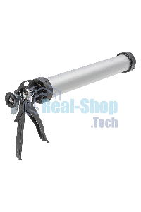 Пистолет для герметика Sparta 750мл ''закрытый'' алюминиевый корпус круглый шток 8 мм