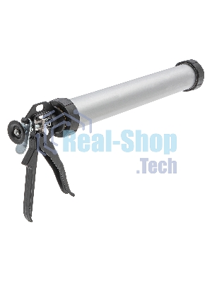 Пистолет для герметика Sparta 750мл ''закрытый'' алюминиевый корпус круглый шток 8 мм