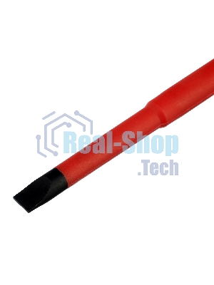 Отвертка Gross 12945 диэлектрическая sl8х150мм crmo до 1000в двухкомпонентная рукоятка