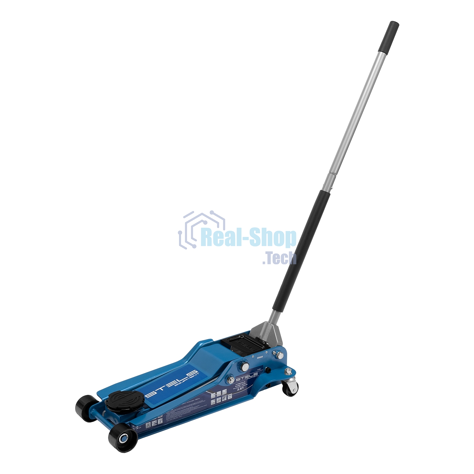 Домкрат Stels 51135 гидравлический подкатной быстрый подъем 3.5т low profile quick lift 100-565 мм