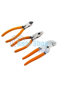 Набор губцевого инструмента Sparta из 3-х предметов №2 (плоскогубцы, бокорезы, клещи перестав.)