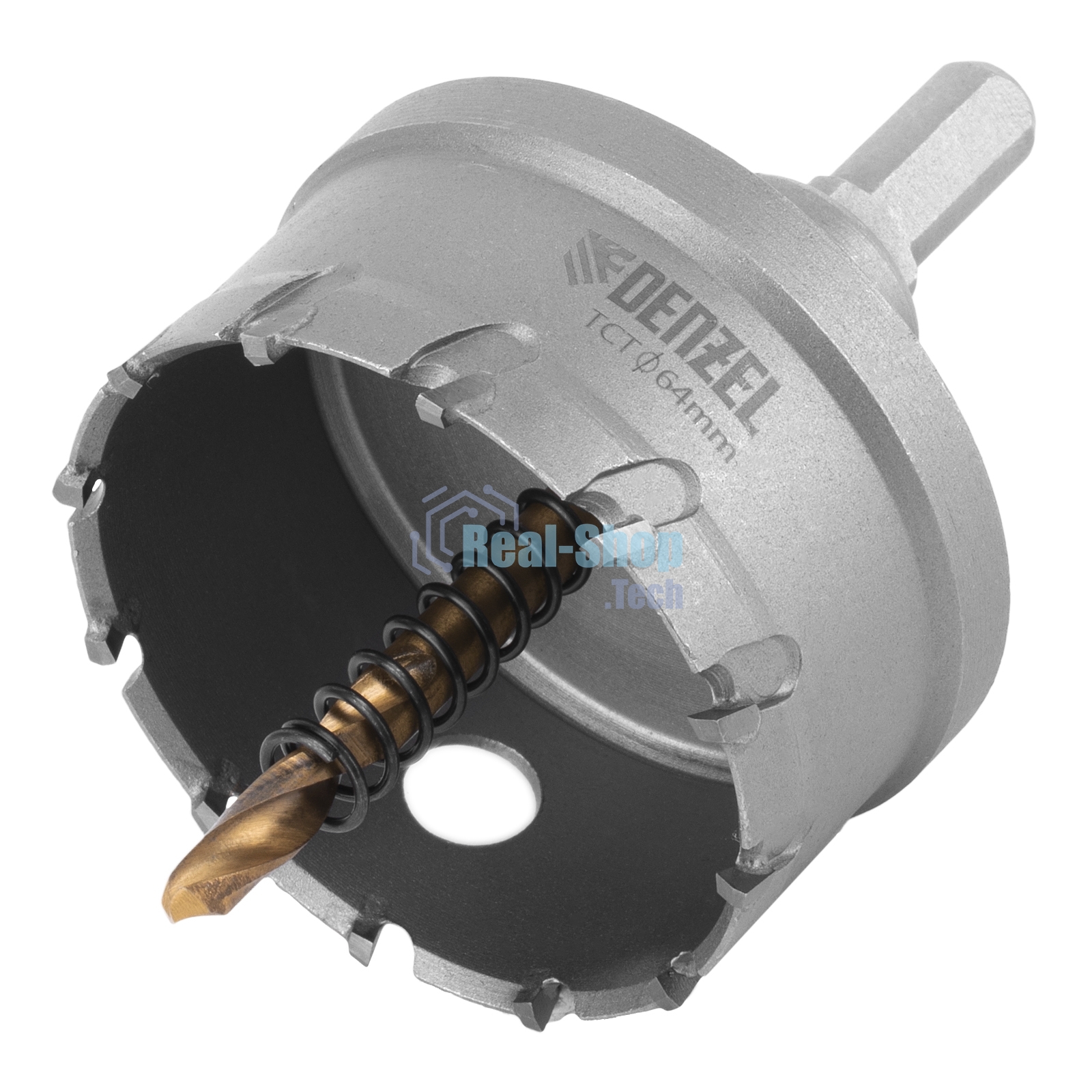 Коронка по металлу Denzel твердосплавная, 64 мм