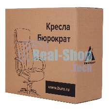 Кресло руководителя Бюрократ T-9927SL-LOW/BLACK черный, кожа, низкая спинка, крестовина хром