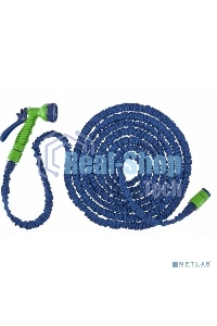 Набор Сибртех поливочный, растягивающийся шланг 15м, 7-реж пистолет, соед., адаптер