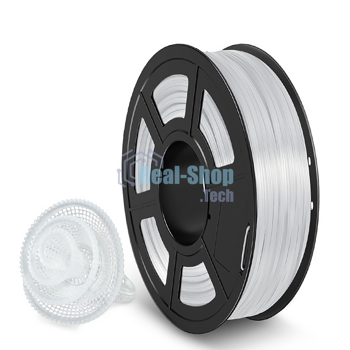 Филамент NVPrint TPU Trans. White для 3D печати диаметр 1.75мм длина 165 метров масса 0,5 кг