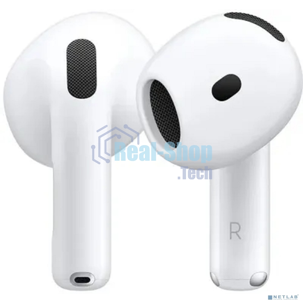 Гарнитура вкладыши Apple A3050,A3053,A3058 AirPods 4 белый (MXP63LL/A)