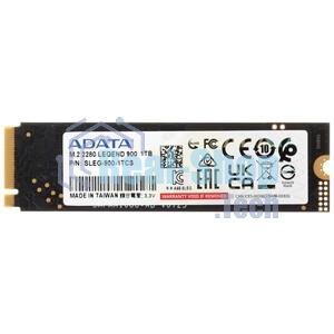 Накопитель SSD ADATA LEGEND 900, 1Tb, PCIe 4.0 x4, M.2 2280, NVMe, R/W 7000/4700, с радиатором