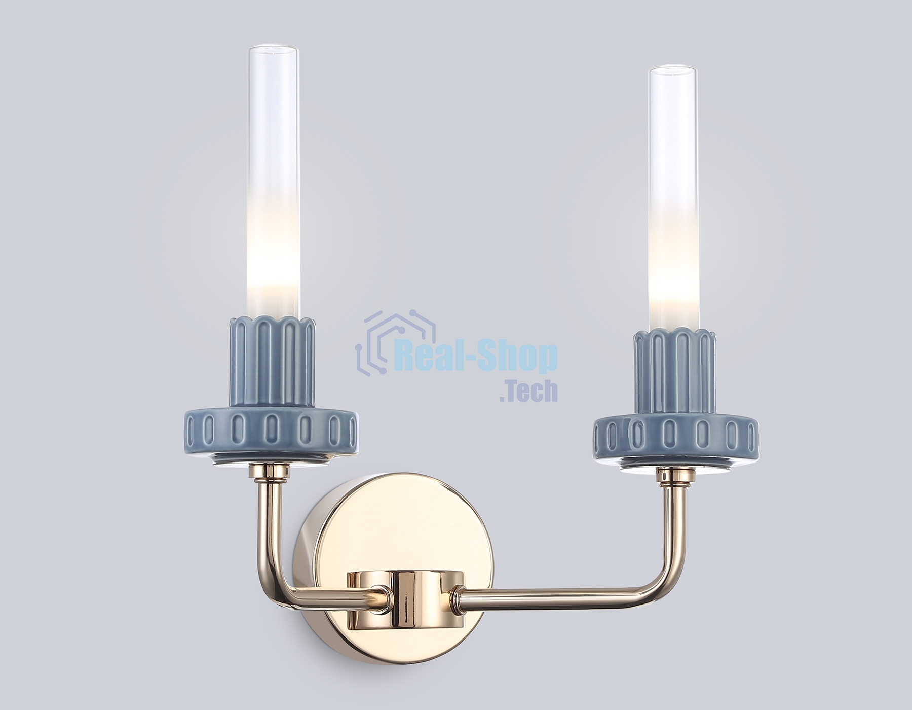 Светильник Ambrella light LH53130/2 GD/WH/GB золото/белый/серо-синий 4W 3000K 290*180*290