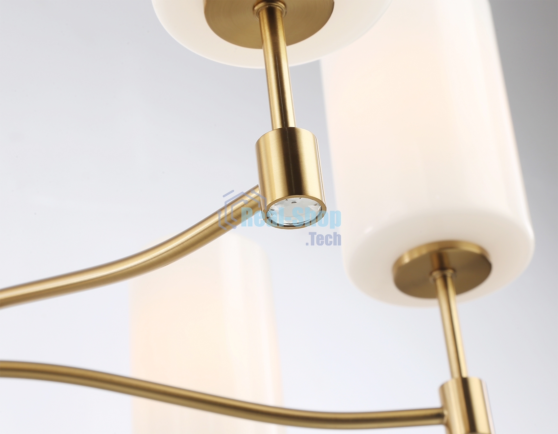 Люстра Ambrella light LH56053/7 BS/FR латунь/белый матовый E14*7 max 40W D680*950
