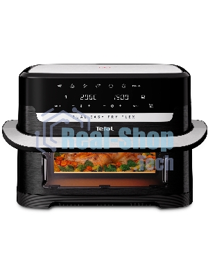 Аэрогриль Tefal Dual Easy Fry Flex EY9228E0 черный, 2700 Вт, 9 л, сенсор, 6 программ