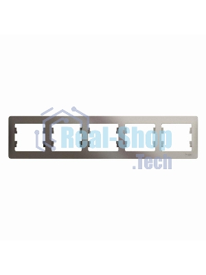 Рамка 5-м Glossa горизонт. платина SchE GSL001205