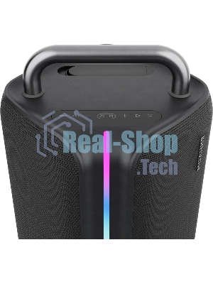 Колонка портативная Ural Молния Бит черный 420W 1.1 BT/3.5Jack/USB-C 10м 8000mAh (без.бат)