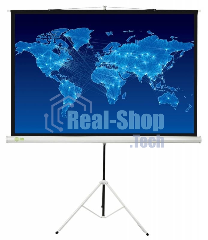 Экран Cactus 150x150 см Triscreen CS-PST-150x150 1:1 напольный рулонный белый