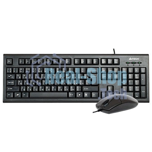 Комплект клавиатура + мышь A4 Bloody KR-8520D, USB, Wired, черный