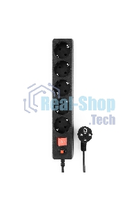 Сетевой фильтр Гарнизон ЕНLB-4 0,5 м 5 розеток черный 