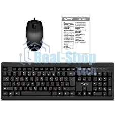 Комплект клавиатура + мышь SVEN KB-S320C клавиатура и мышь черные (USB, 105 кл, 4 кнопки, 1000 dpi)