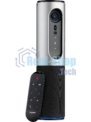 Веб-камера Logitech ConferenceCam Connect 1920x1080, 30 кадр/с, USB, микрофон (2 шт, шумоподавление), автофокус, автоосвещение, серебристый