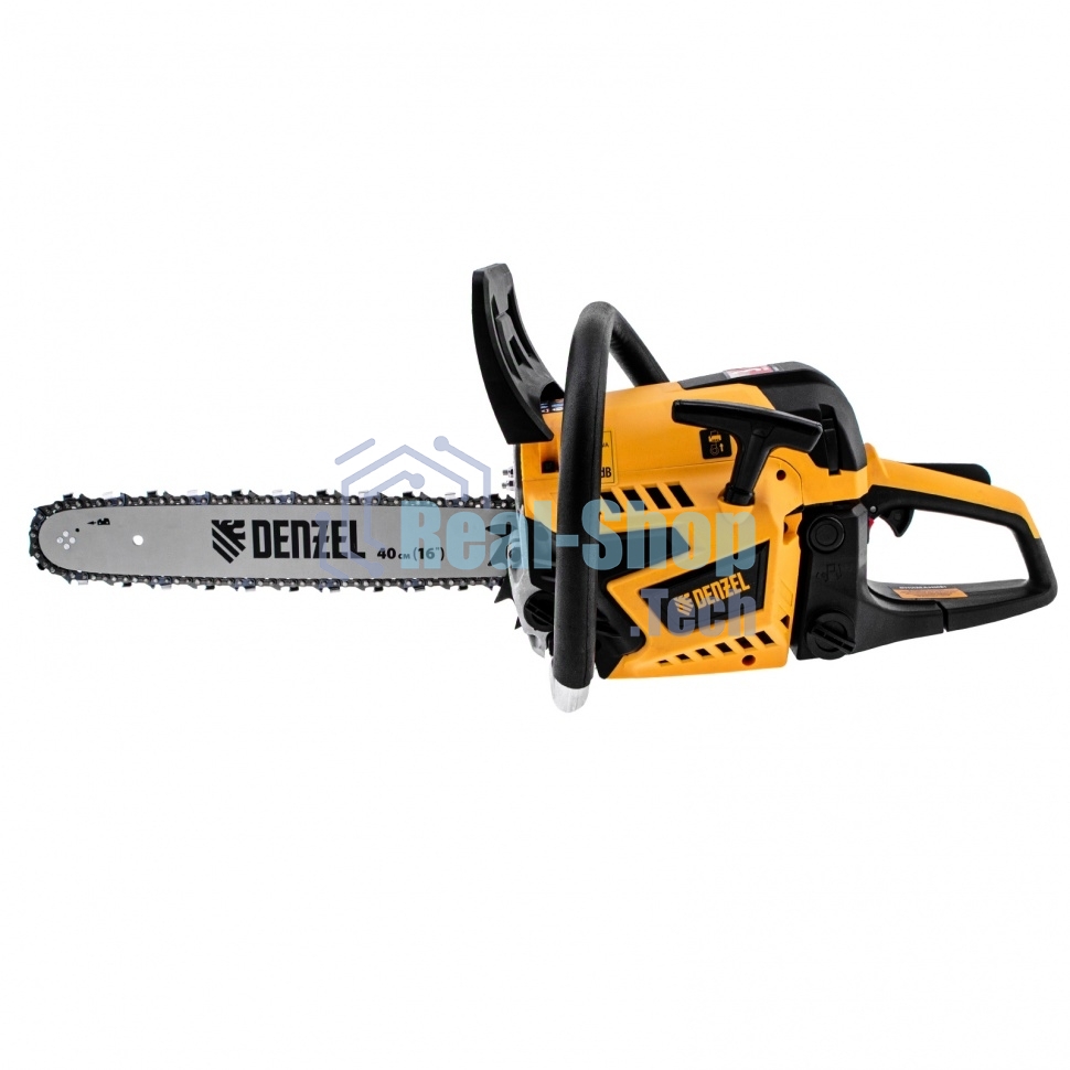 Пила цепная бензиновая Denzel DS-4516, шина 40 см, 45 см 3, 2,5 л.с., шаг 0,325, паз 1,5 мм, 64 зв