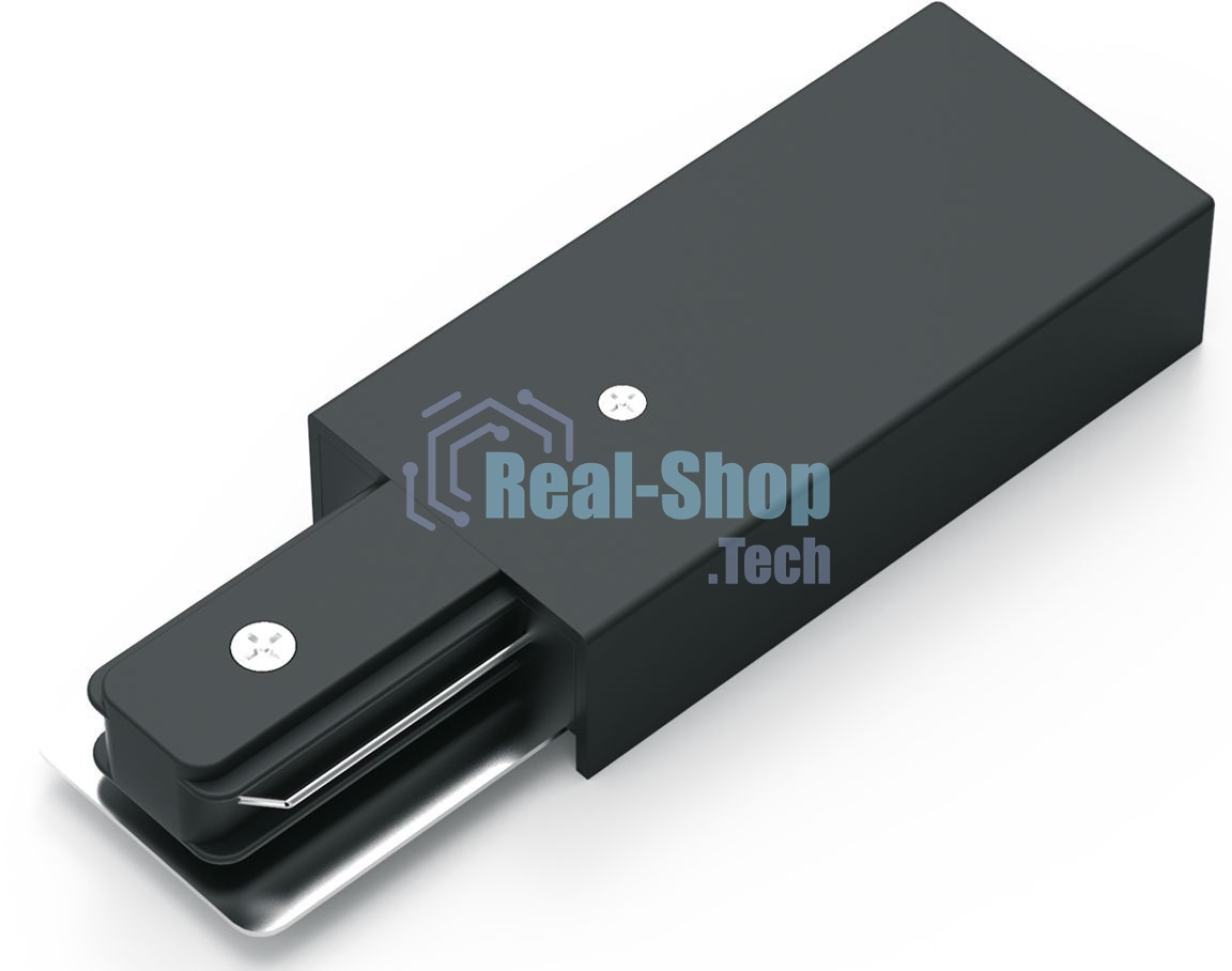 Адаптер питания для подключения трековых шинопроводов к сети Gauss черный