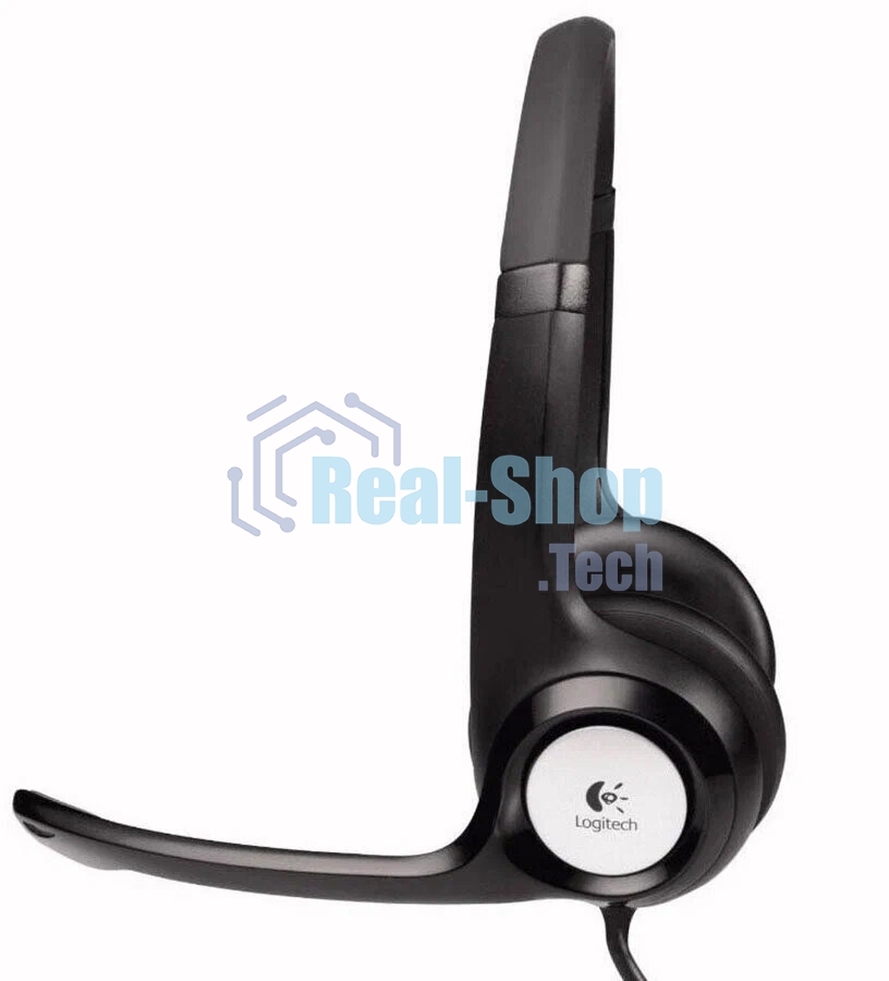Гарнитура проводная Logitech Headset Logitech H390 USB черный