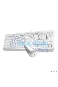 Комплект клавиатура + мышь A4Tech Fstyler F1010 клав:белый/серый мышь:белый/серый USB Multimedia