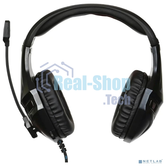 Гарнитура Oklick HS-L370G чёрный, проводная, 3.5 мм