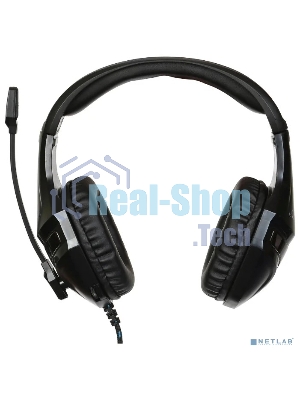 Гарнитура Oklick HS-L370G чёрный, проводная, 3.5 мм