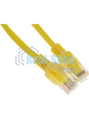 Патч-корд Premier PP12-0.25M/Y 1000Гбит/с UTP 4 пары cat.5E CCA molded 0.25м желтый RJ-45 (m)-RJ-45 (m)