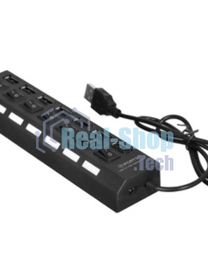 USB-концентратор Gembird UHB-U2P7-01, USB 2.0, 7хUSB, USB