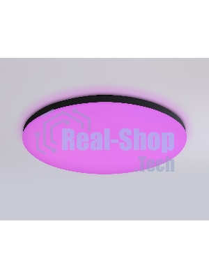 Умный светодиодный светильник FZ2004 BK черный IP54 20W 3000K-6500K+RGB Wi-Fi Алиса/Tuya/Smart Home/Alexa D300*55 (ПДУ ИК)