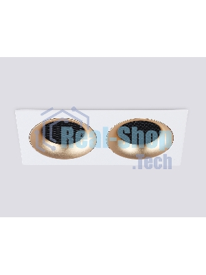 Светильник встраиваемый Ambrella light TN102733/2 WH/GD белый/золото GU5.3 175*92*23