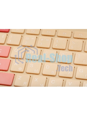 Комплект клавиатура + мышь Acer OCC205 беспроводной USB, 1200 dpi, розовый/бежевый