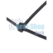 Хомут-стяжкa нейлоновая с тройным замком Rexant 200x4,8 мм, черная, упаковка 100 шт.