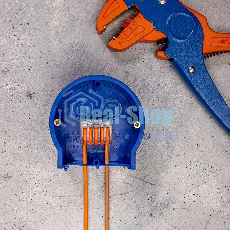 Соединительная клемма многоразовая Rexant 5-и проводная, прозрачная (0,08-4 мм²), (10 шт.)