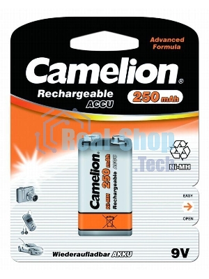 Аккумулятор Camelion 9V-250 mAh Ni-Mh BL-1 аккум-р,9В 5014