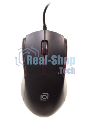Мышь проводная Oklick 245M черный, 1000 dpi, USB, кнопки - 3