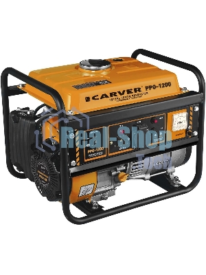 Электрогенератор бензиновый Carver PPG-1200, 1.05 кВт, 65 дБ, 24 кг