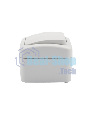 Переключатель проходной Kranz Mini OG открытой установки, IP54 белый