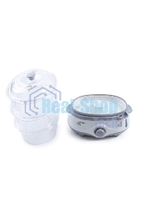 Пароварка электрическая Endever Vita-170, белый/серый, мощность 1000 Вт, объем 11 л