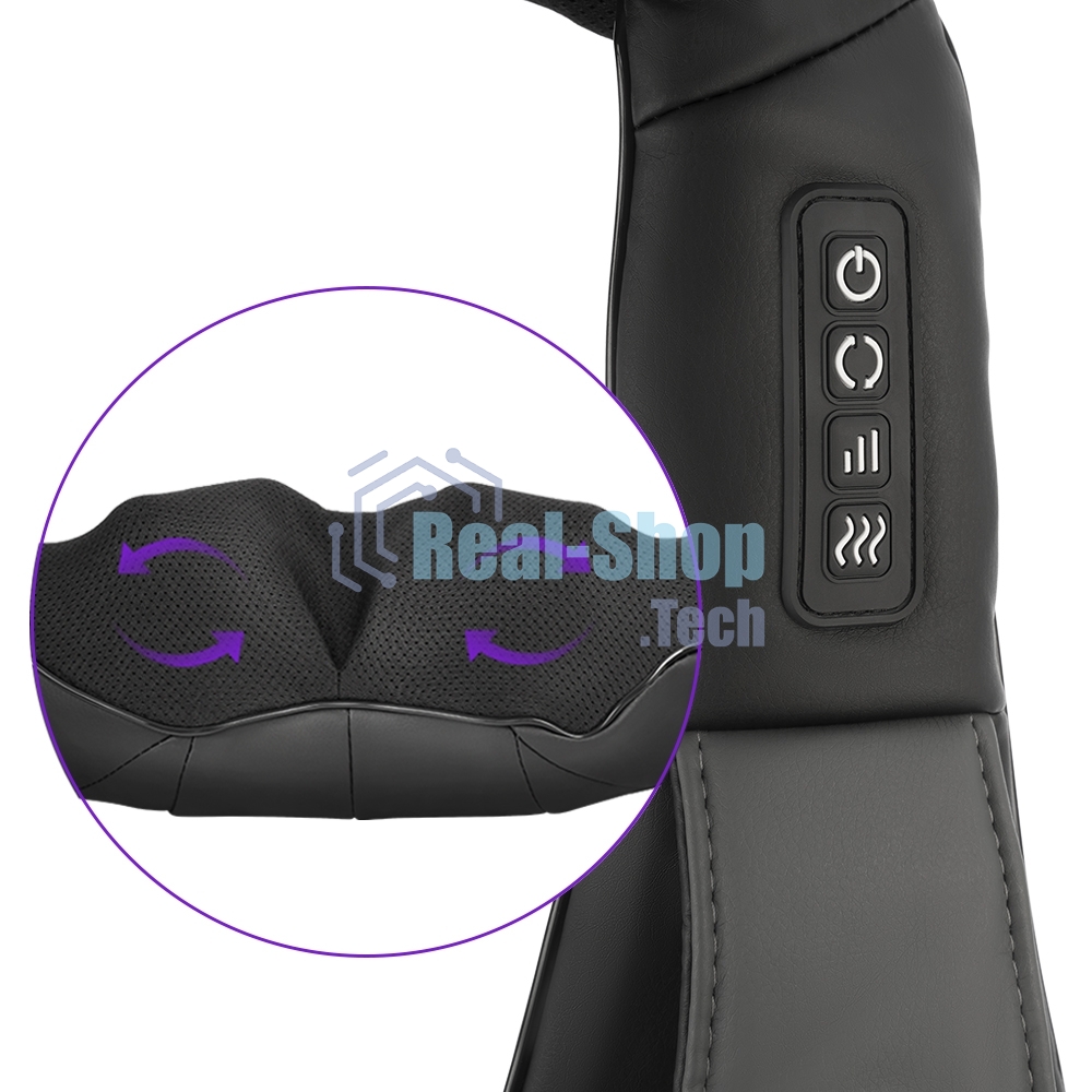 Электромассажёр Kitfort Мощность 24 Вт.Количество скоростей 3.Инфракрасный прогрев