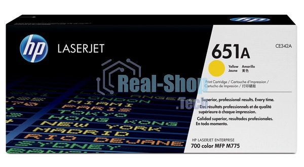 Картридж лазерный HP CE342A желтый LaserJet 700 Color MFP 775 (16000 стр.)