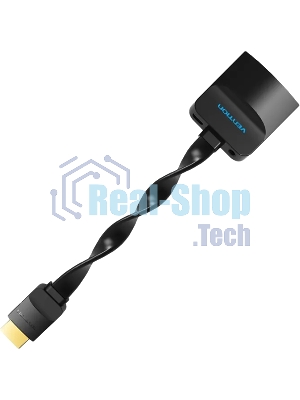 Мультимедиа конвертер Vention HDMI > VGA + аудио, гибкий, плоский